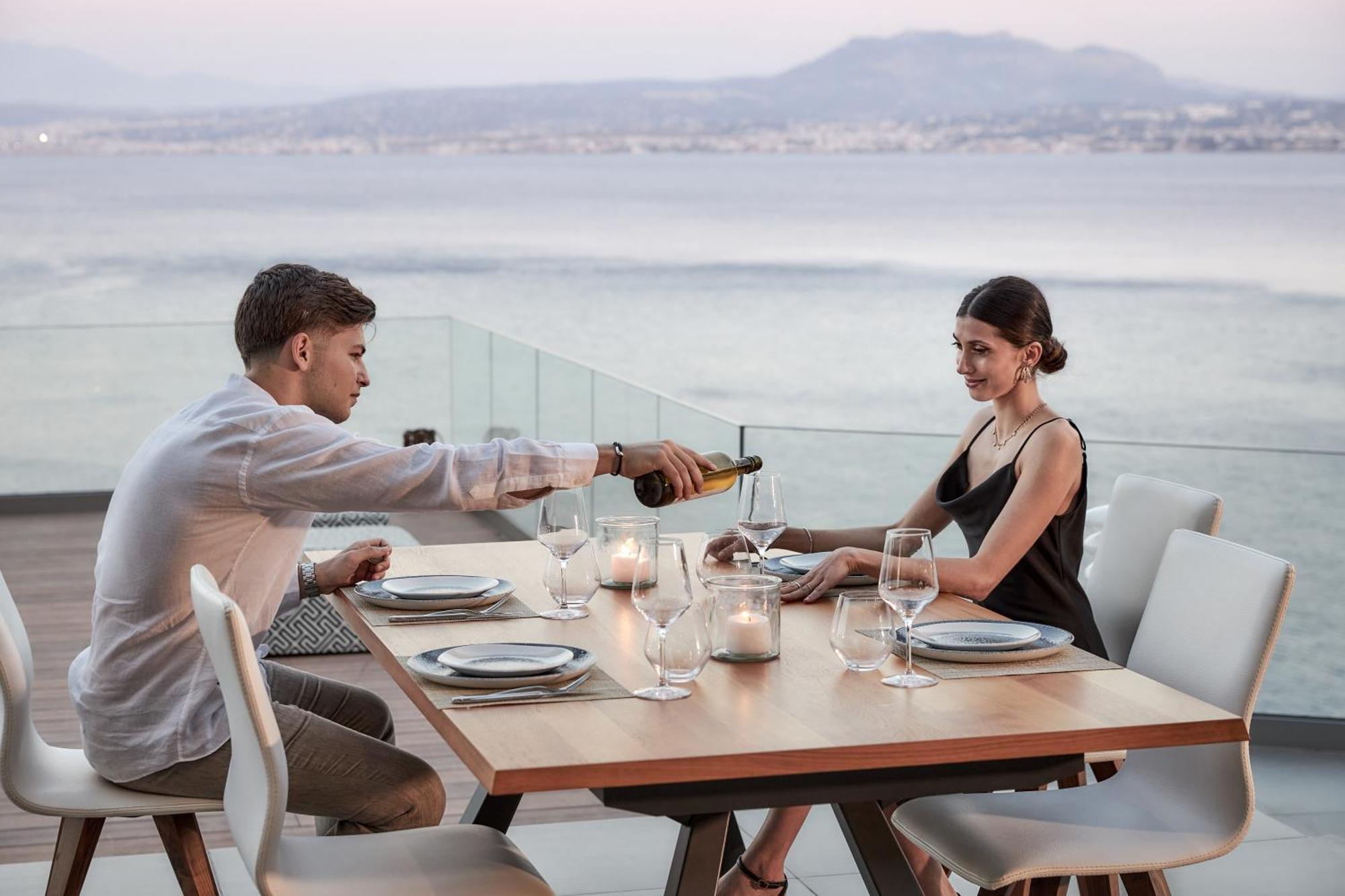 Beachfront Villa In Crete - Epavli Luxury Villa อาเยีย เปลาเยีย ภายนอก รูปภาพ